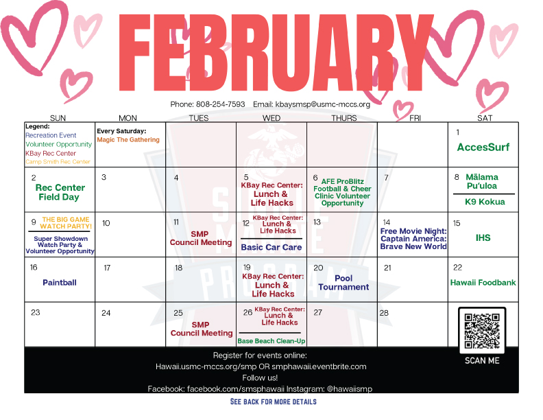 SMP February 2025 Calendar