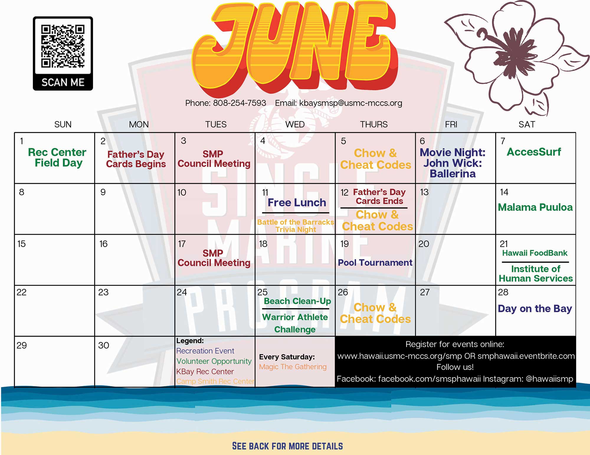 SMSP May Calendar