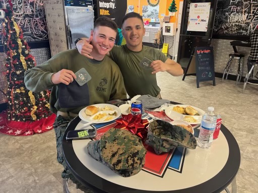Comfort and Joy: MCCS Christmas Dinner Brings Cheer to Young Marines Far From Home
